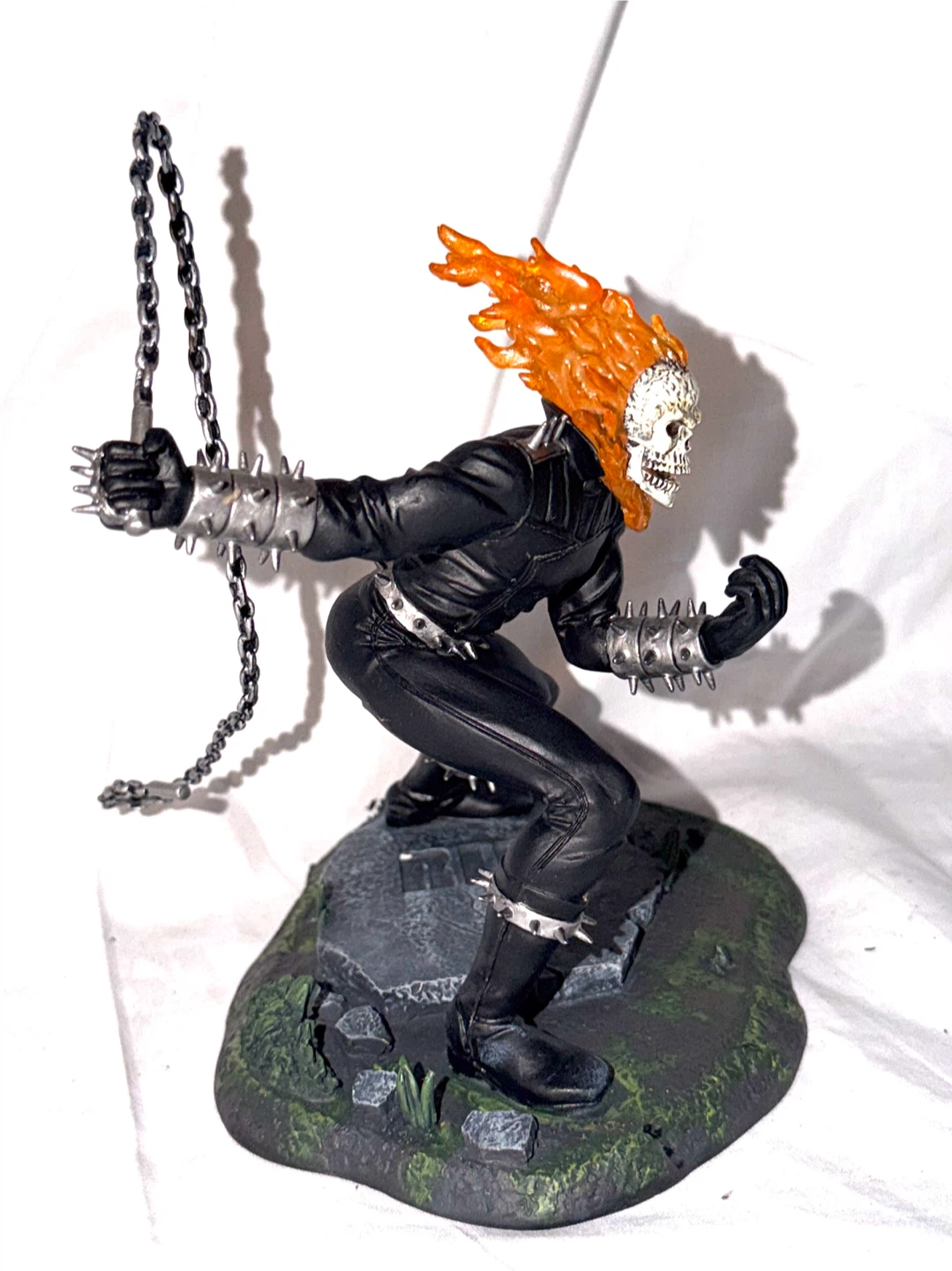 Corgi Marvel Knights Ghost Rider Metal Statue - photo 3