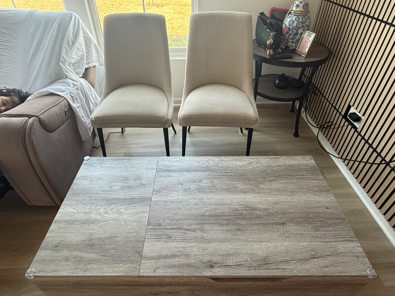 Wood Grain Lift-Top Coffee Table - photo 3