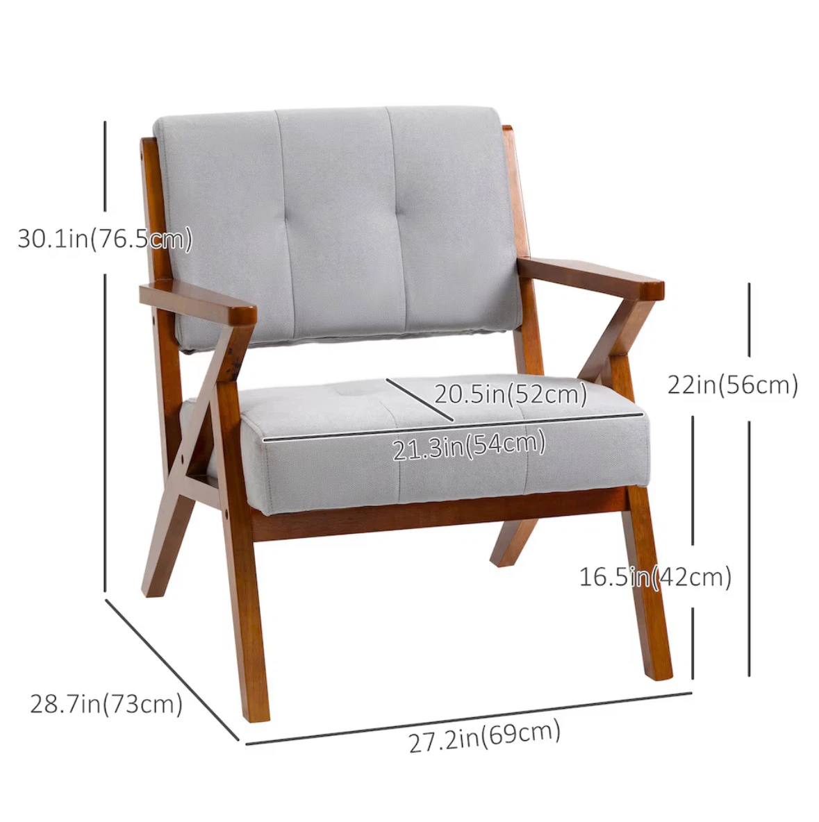 Armchair, Mid-Century Style – New! - photo 5