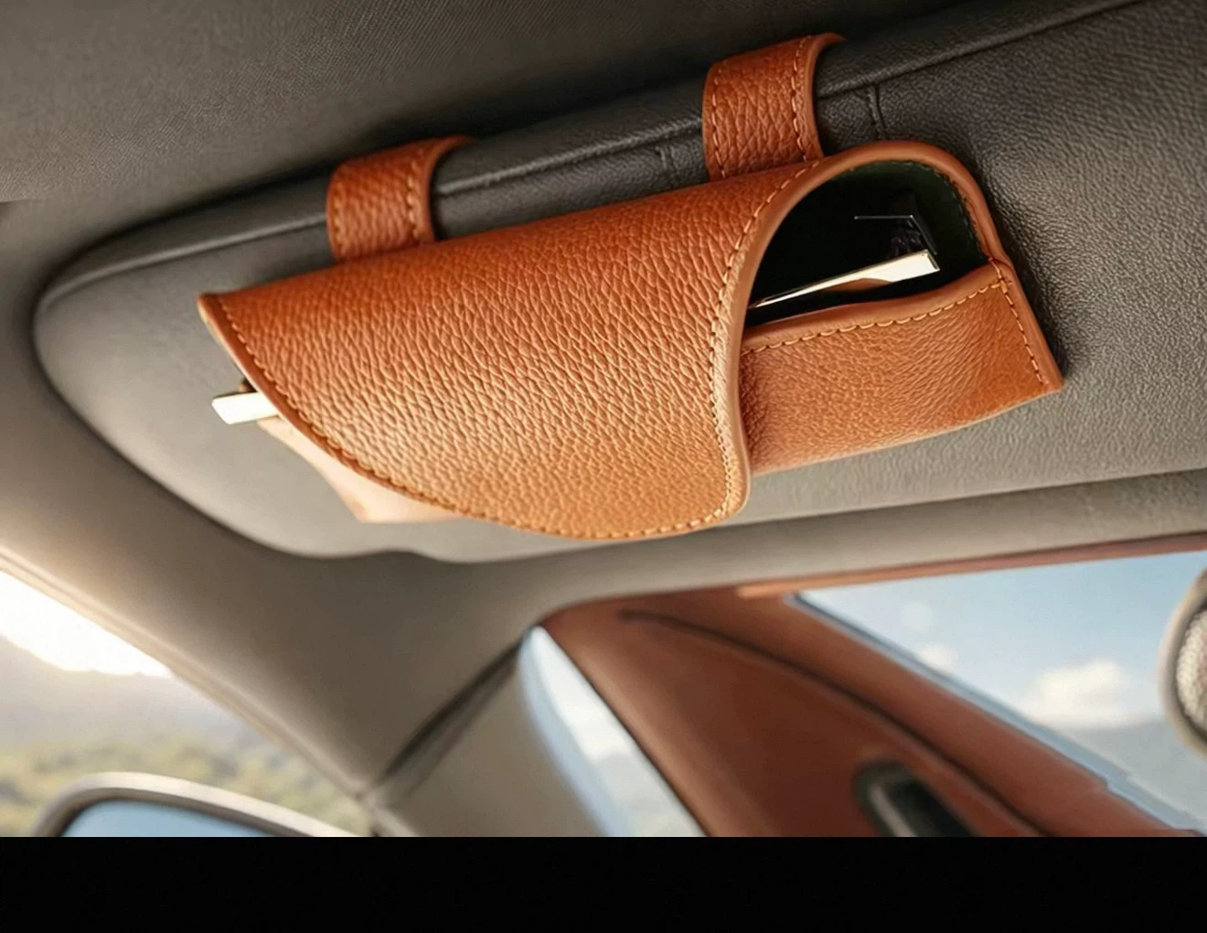 Top-Grain Cowhide Leather Eyeglasses / Sunglasses Case