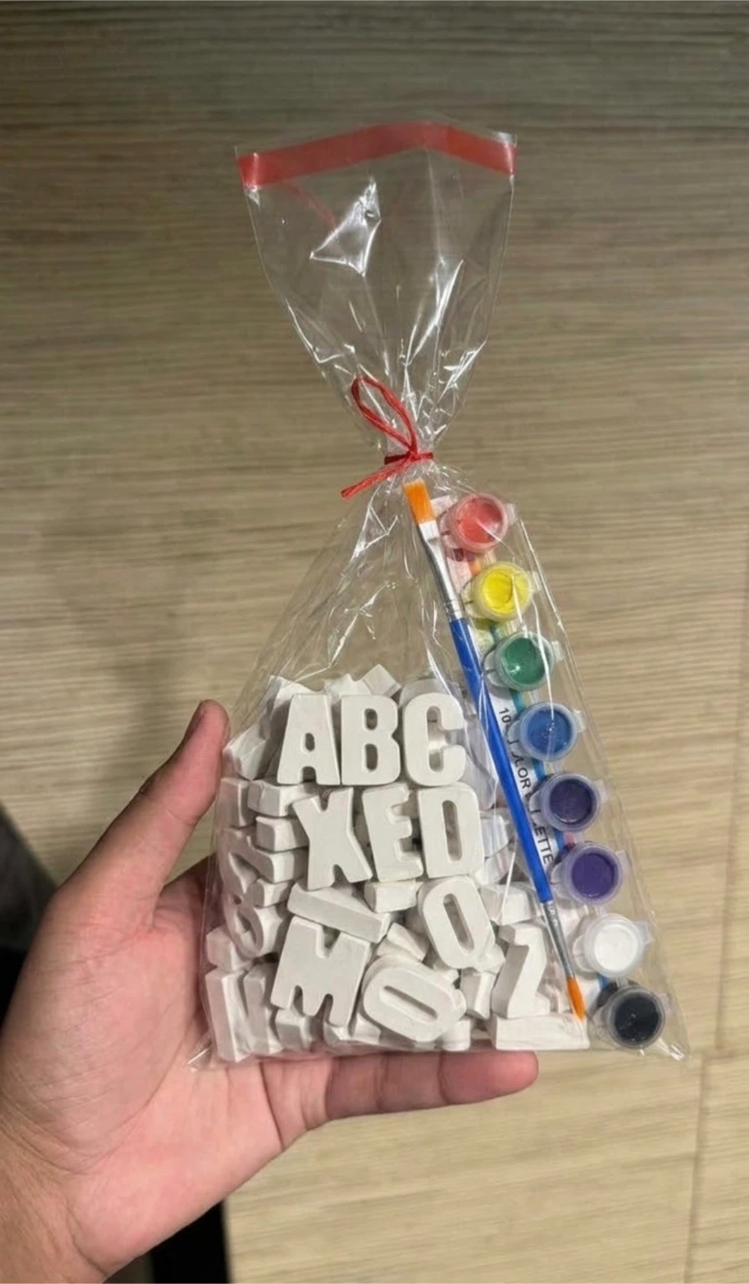 DIY Plaster Alphabet Painting Kit for your kids