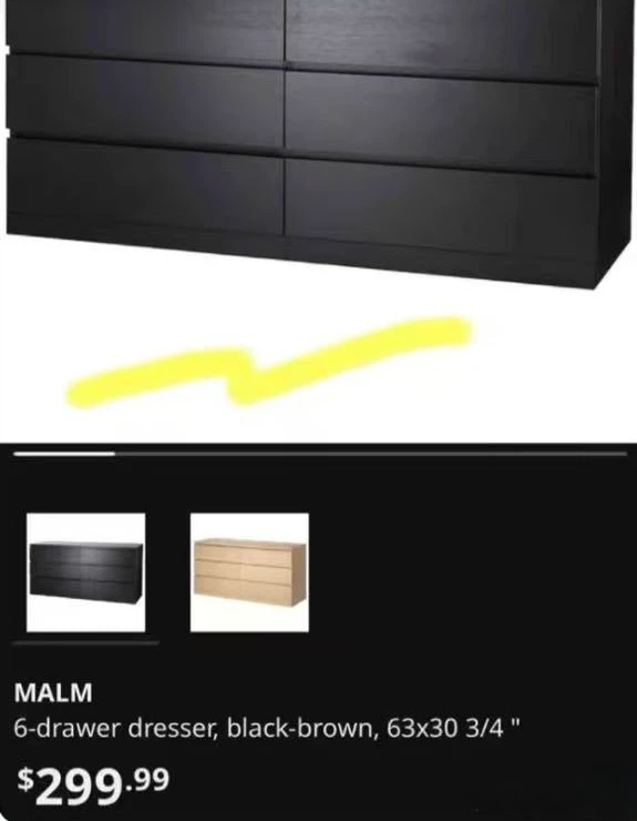 IKEA MALM 6-Drawer Dresser - photo 2