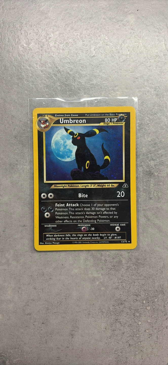 Vintage Pokemon Umbreon Neo Discovery 13/75