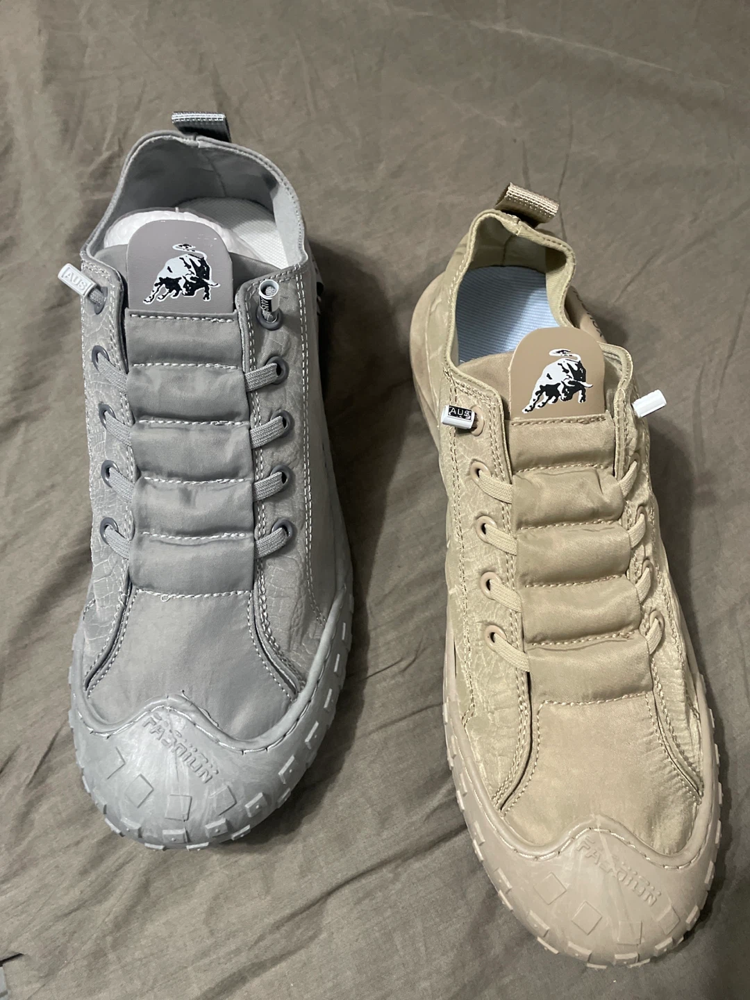 AUS Casual Sneakers - Grey and Tan