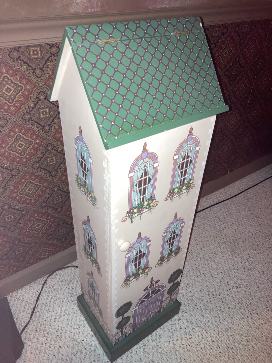 House Styled 5 Shelf Vertical Storage Cabinet