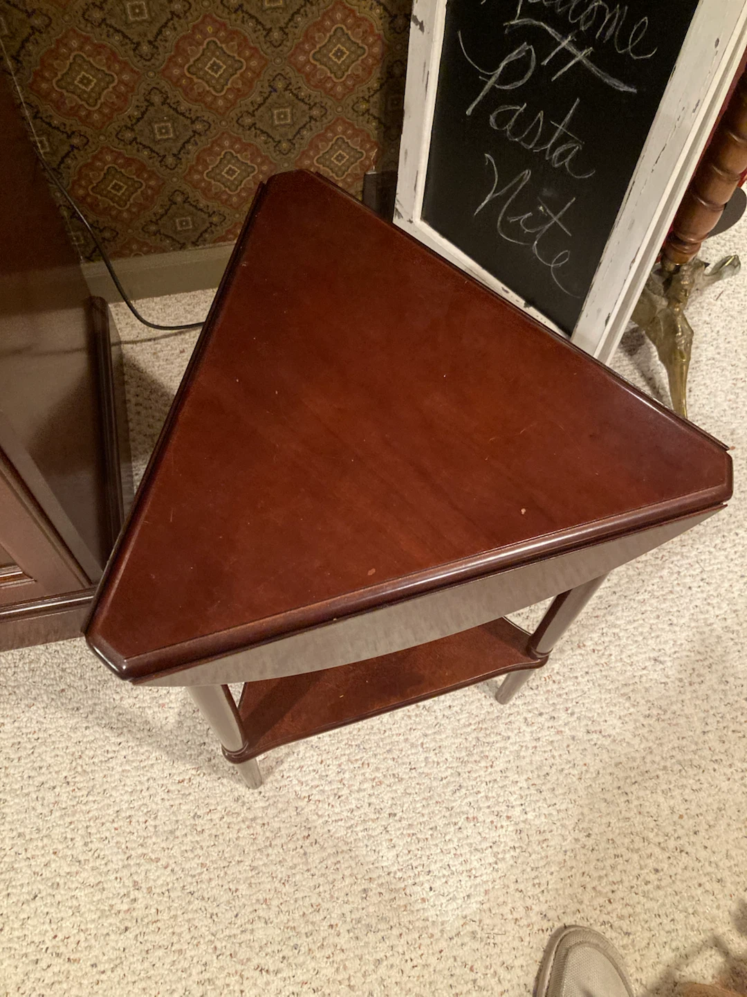 Collapsible Edge Wooden End Table