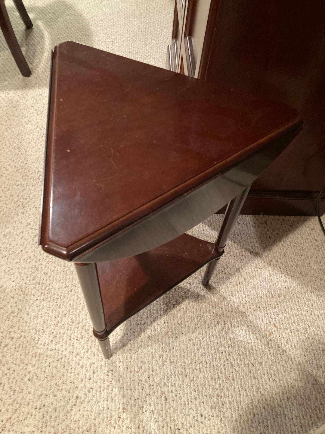 Collapsible Edge Wooden End Table - photo 2