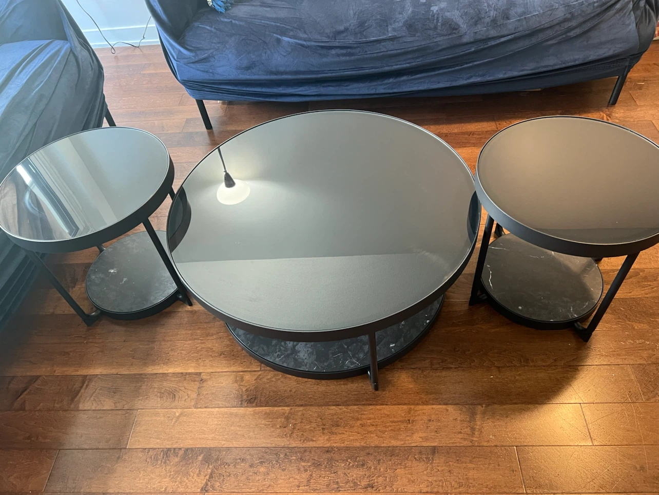 Set of 3 Modern Living Room Tables for Sale