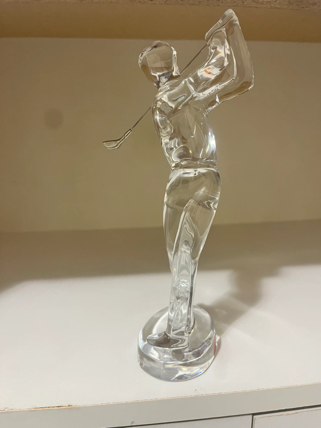 Baccarat Crystal Golfer Figurine
