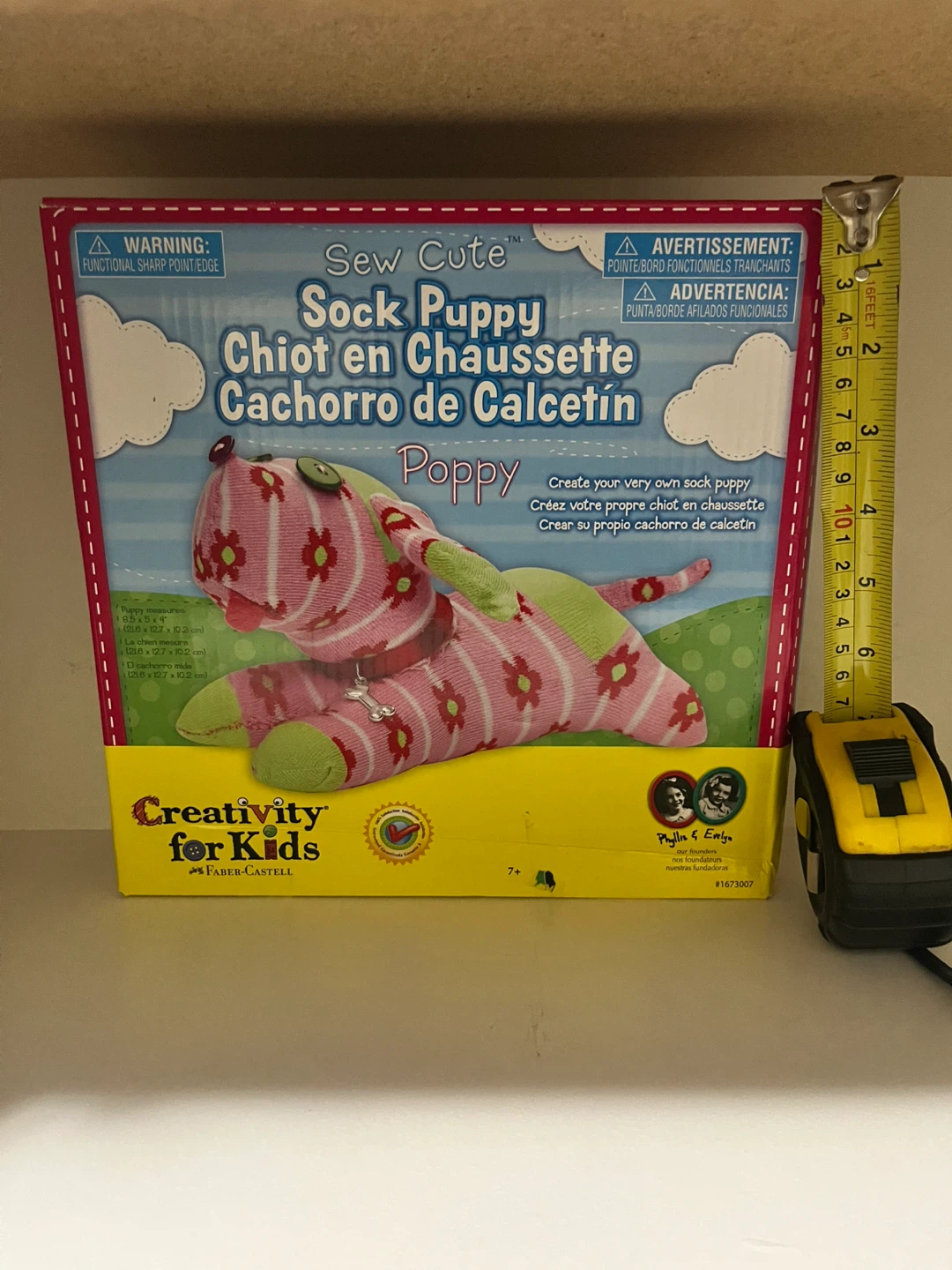Creativity for Kids Sew Cute Sock Puppy Kit - Poppy