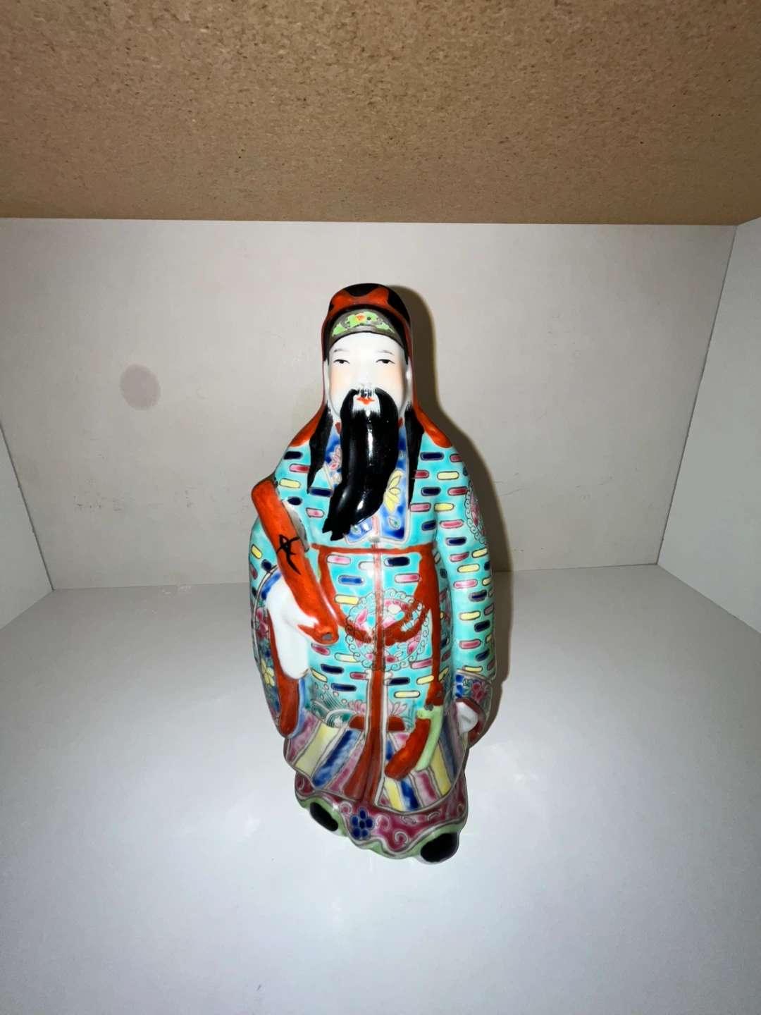 Vintage Hand-Painted Ceramic Chinese Figurine - photo 3