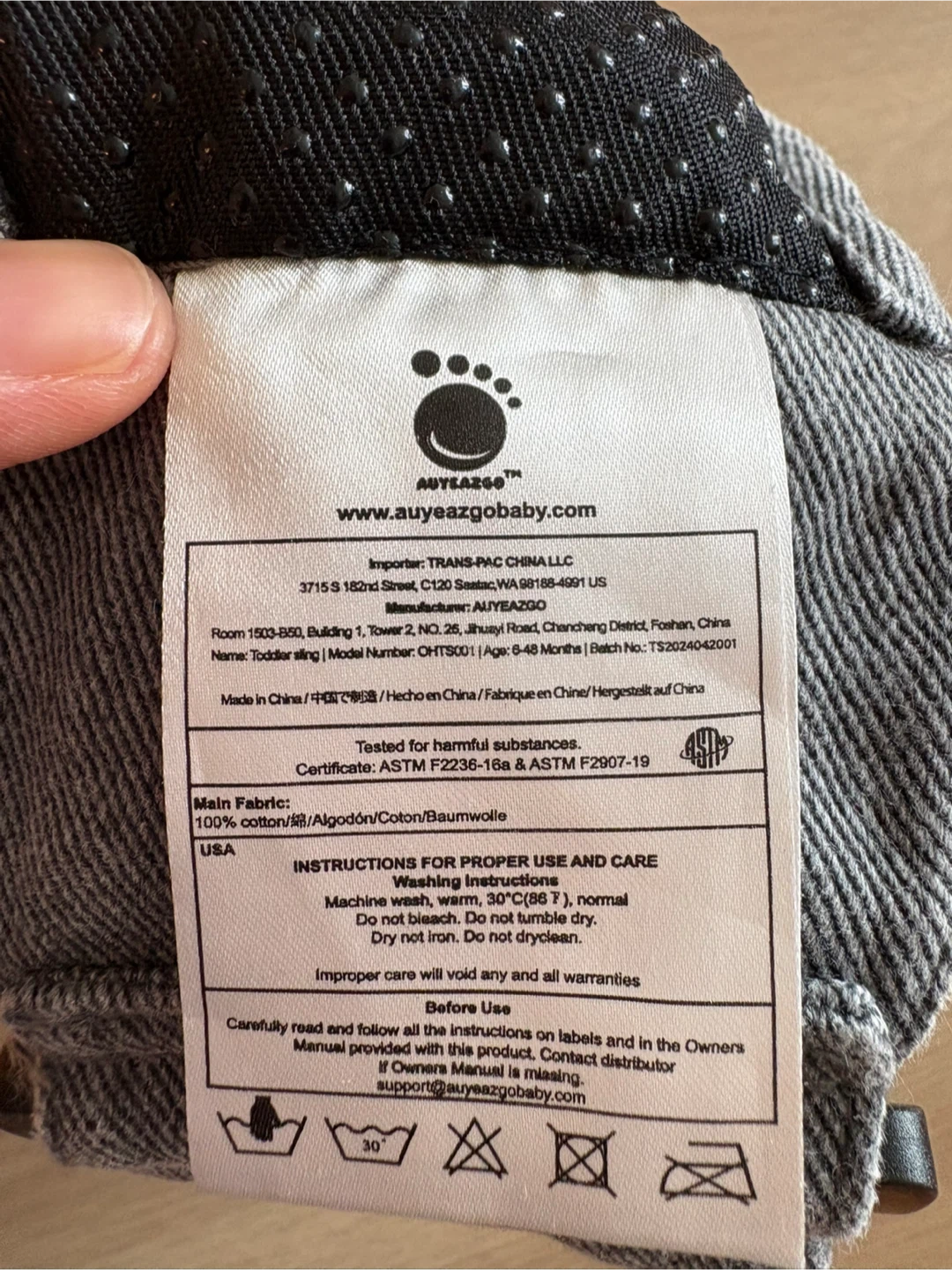 Auyeazgo Toddler Sling Carrier - photo 3