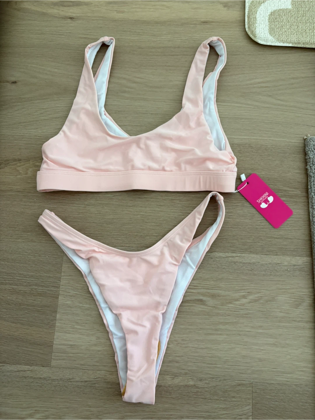 SHEKINI Light Pink Bikini Set