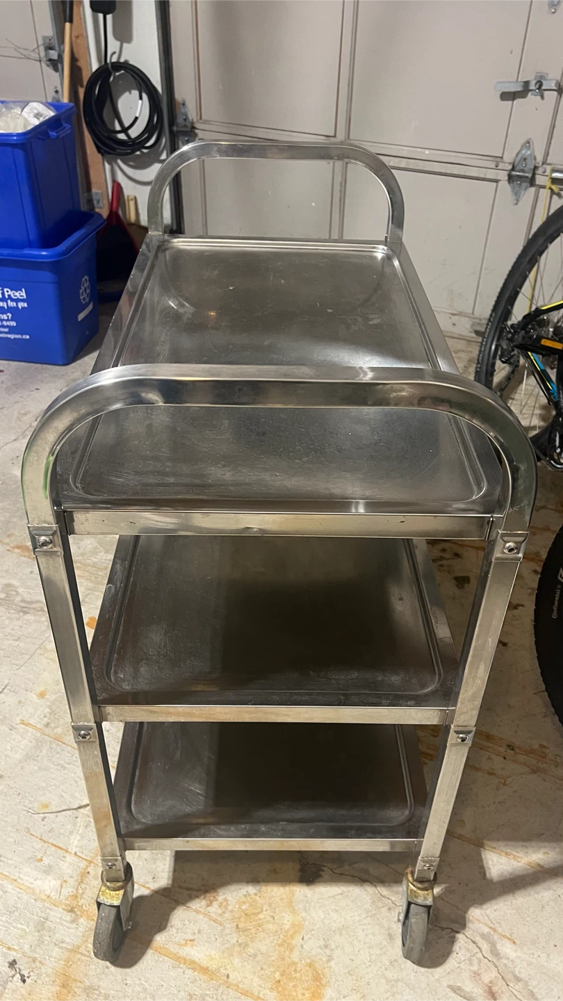 3-Tier Stainless Steel Utility Cart - photo 3