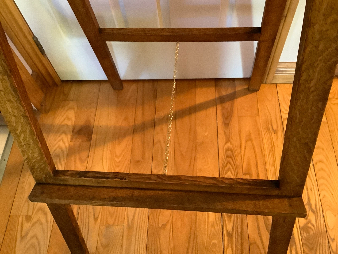 Large Vintage Foldable Oak Easel 🐞 - photo 3