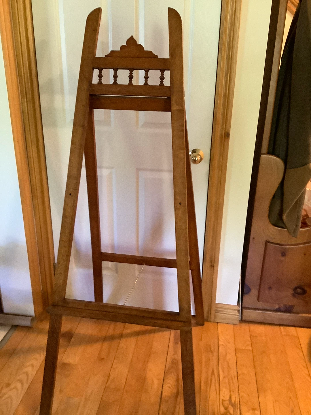 Large Vintage Foldable Oak Easel 🐞 - photo 5