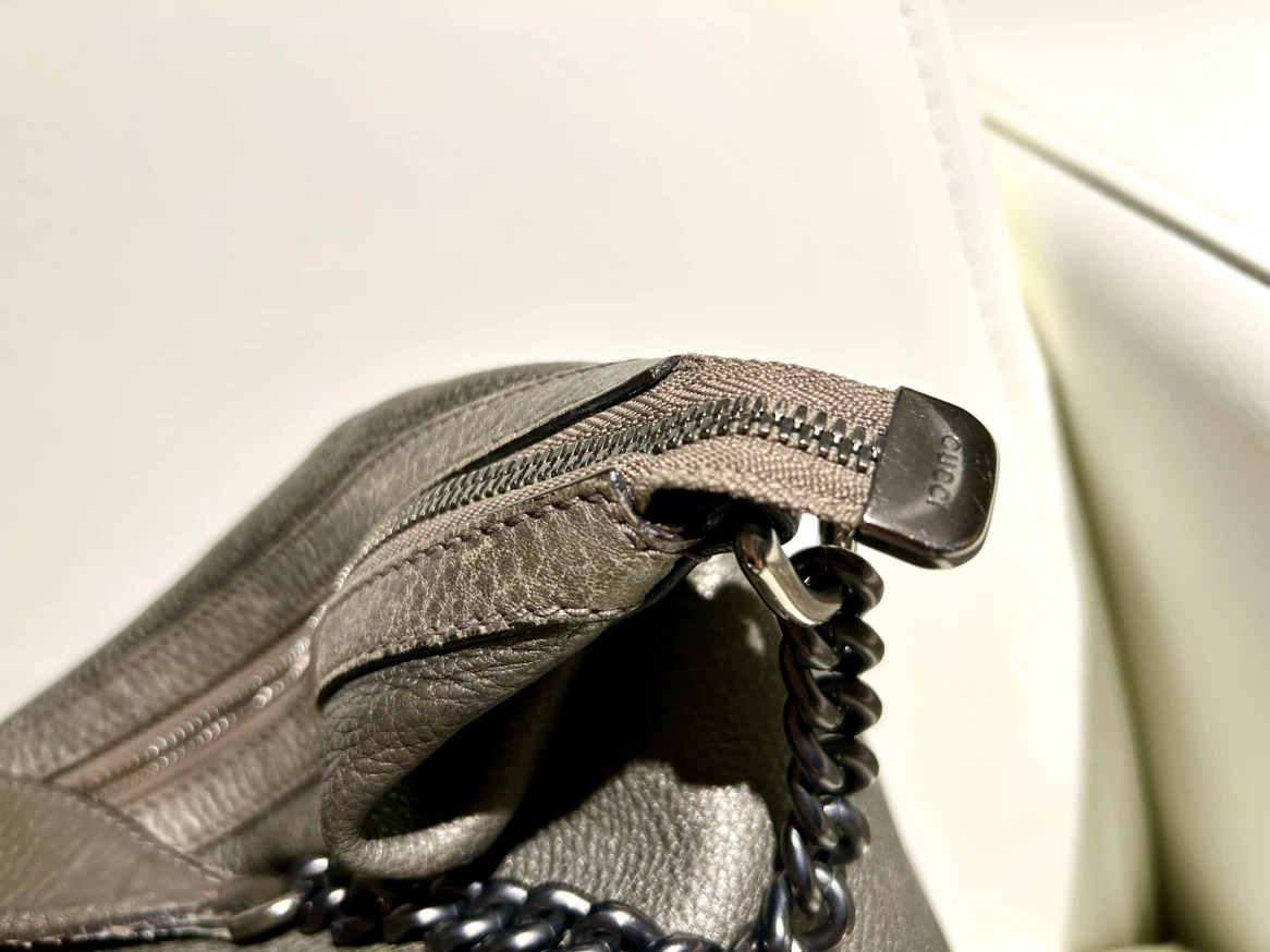 Gucci Soho Pewter Leather Shoulder Bag - photo 4