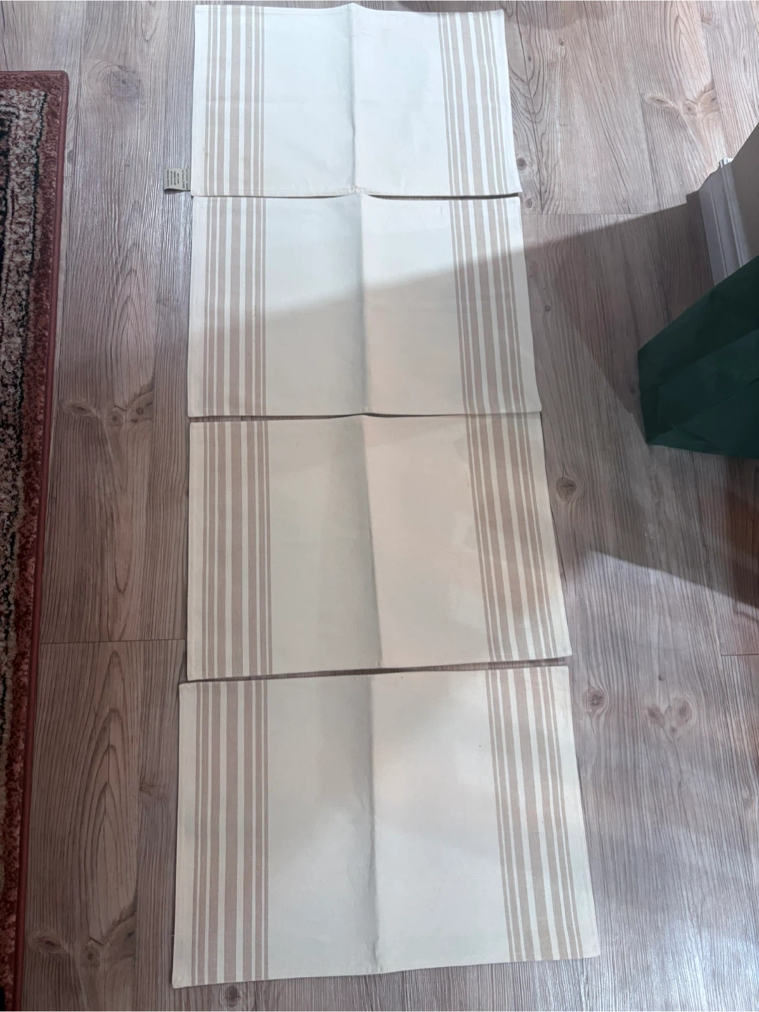 Set of 4 Pottery Barn Striped Placemats