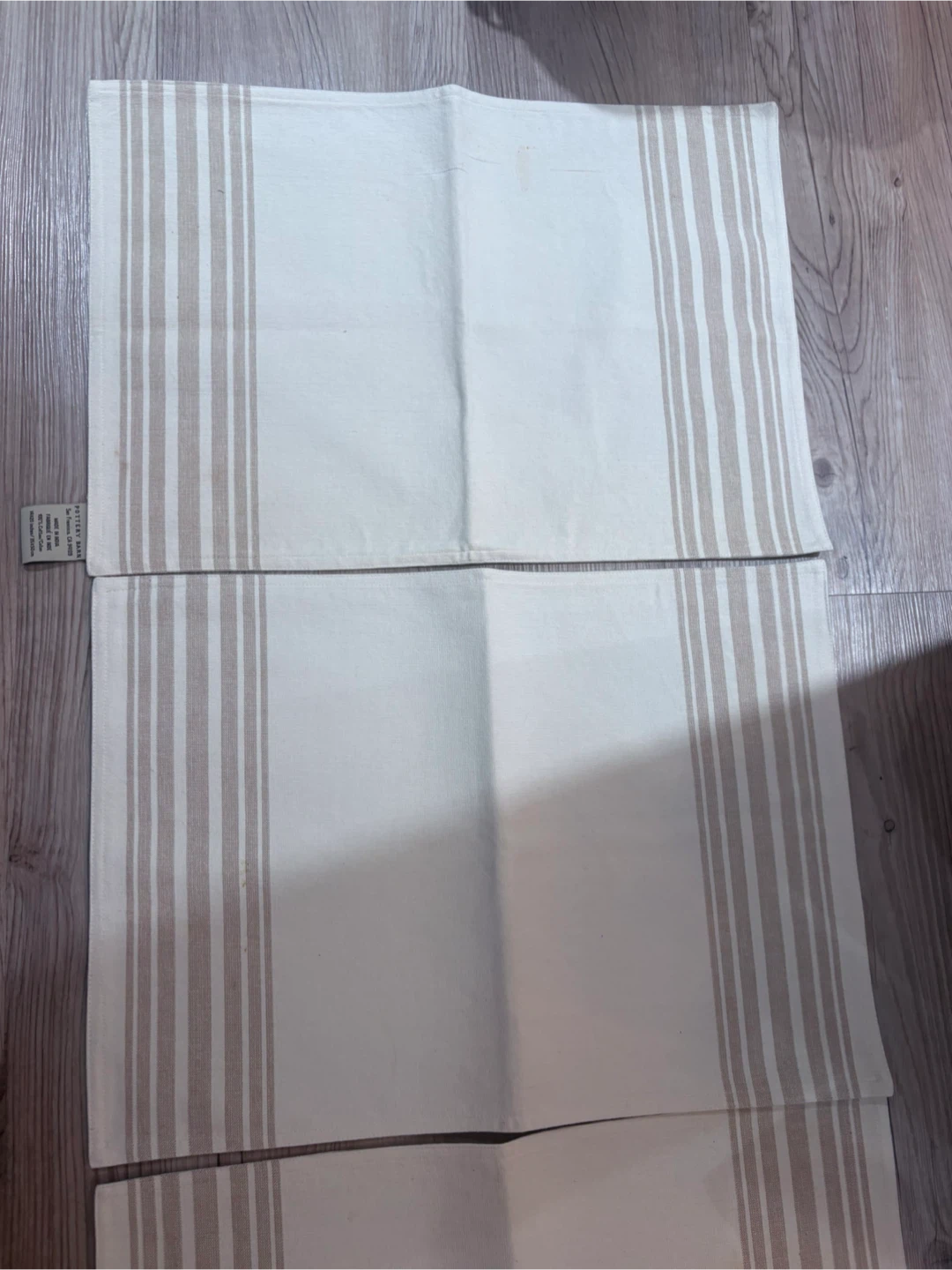 Set of 4 Pottery Barn Striped Placemats - photo 3