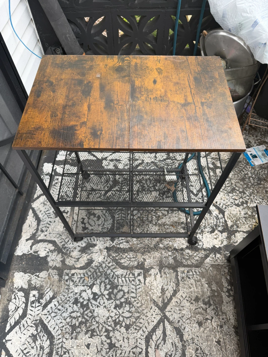 Industrial Rolling Kitchen Cart