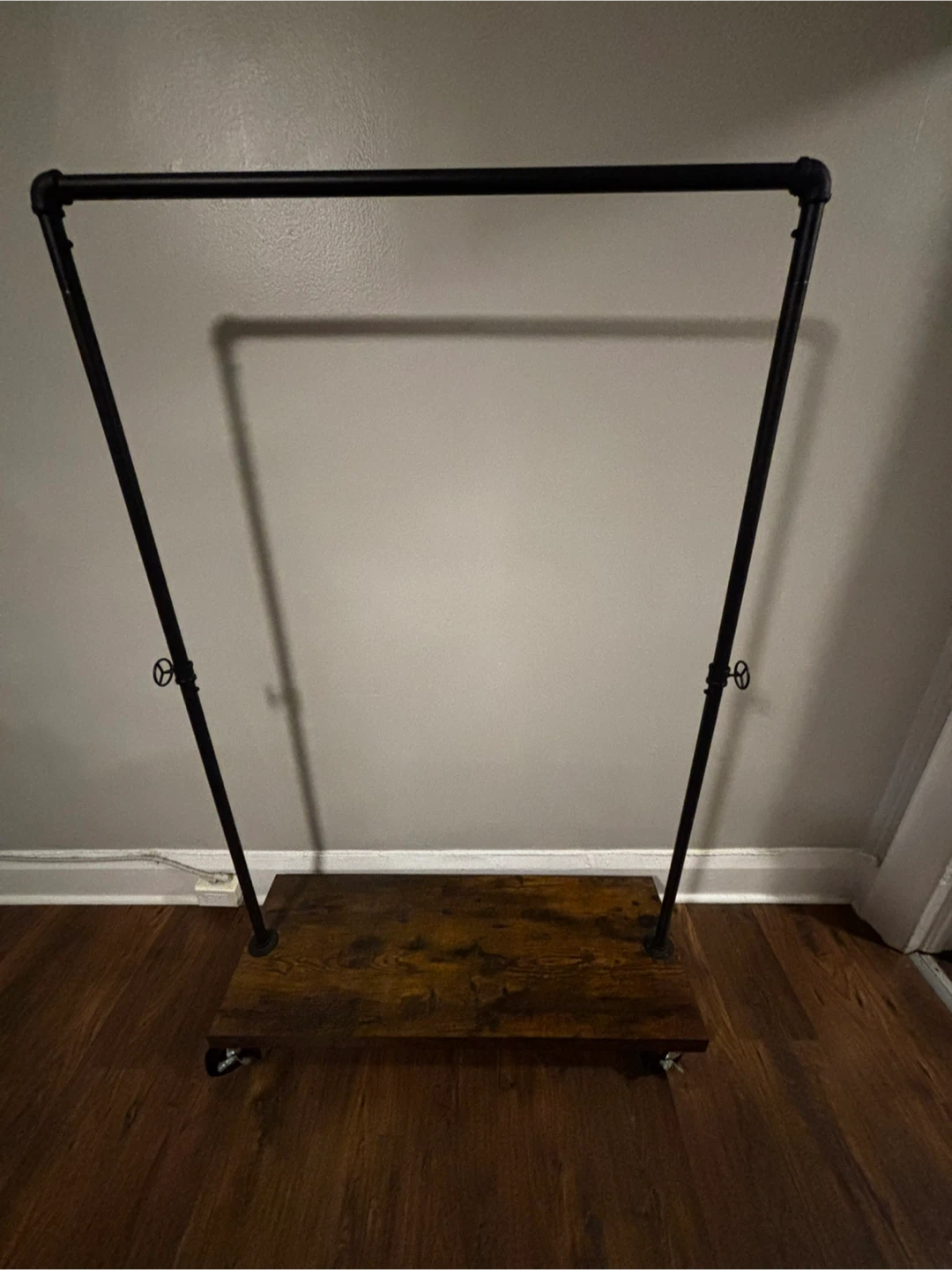 Industrial Style Rolling Clothing Rack - photo 2