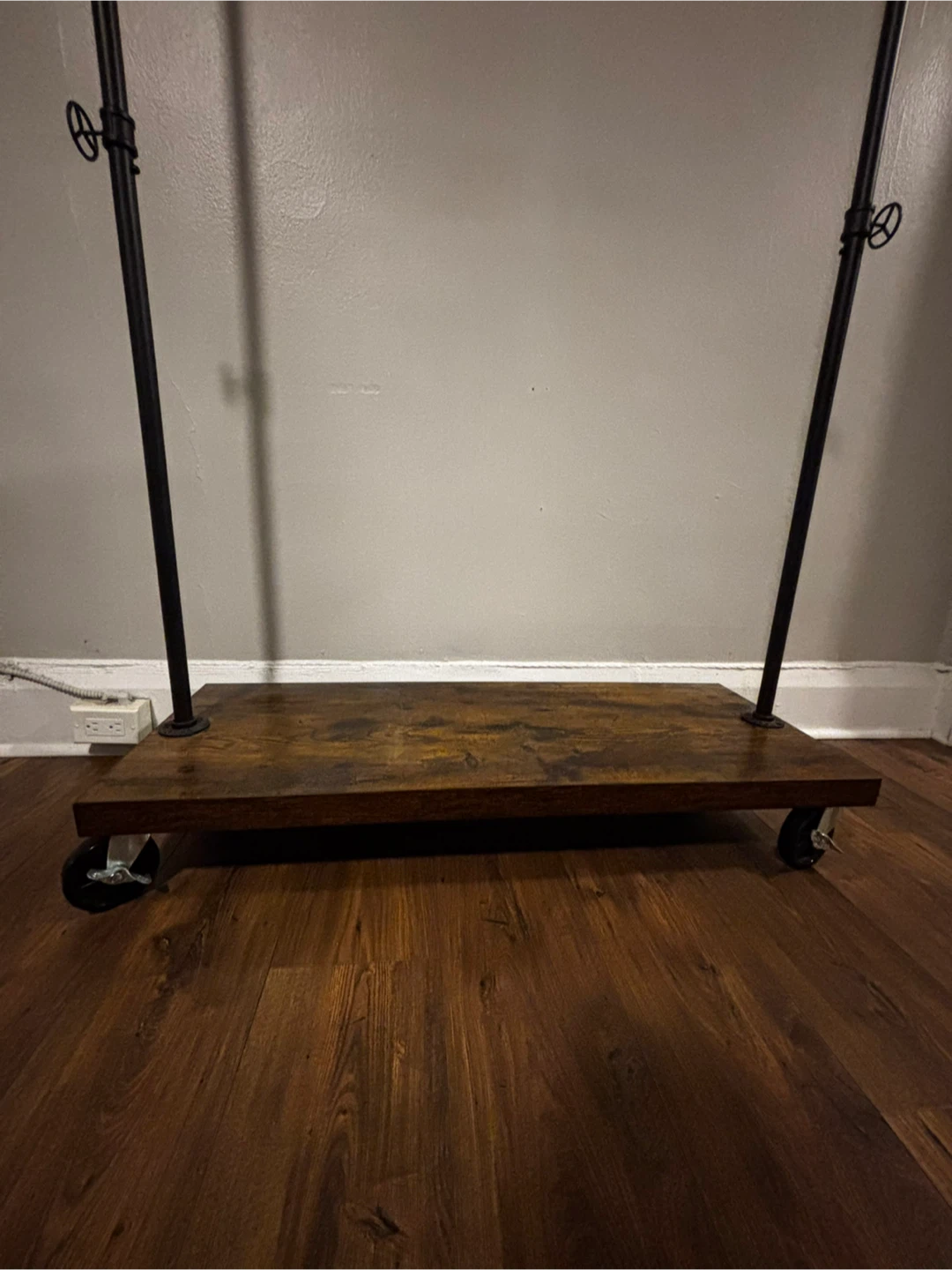 Industrial Style Rolling Clothing Rack - photo 3