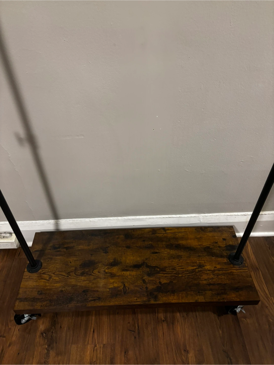 Industrial Style Rolling Clothing Rack - photo 4
