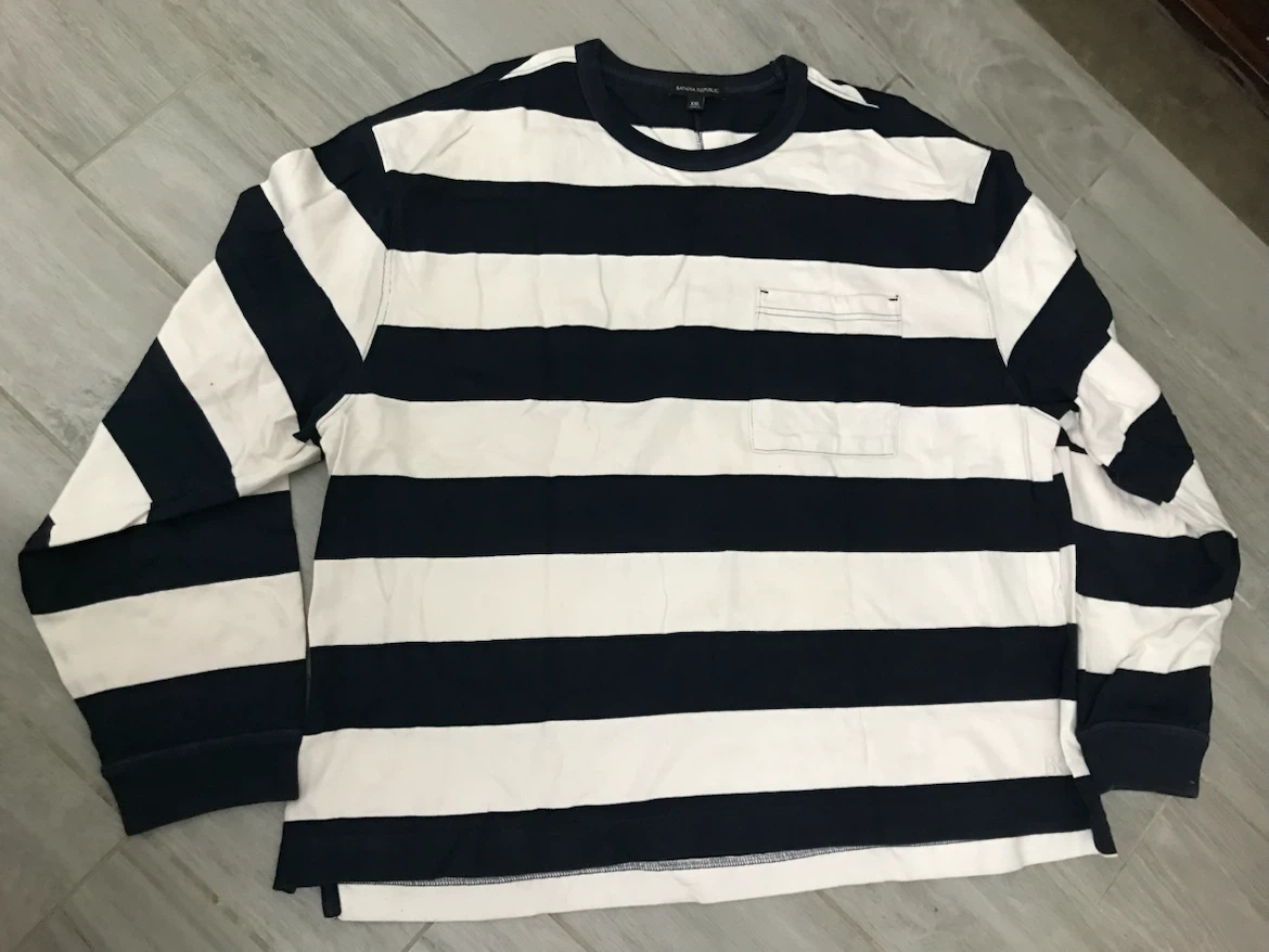 Banana Republic Men's Long Sleeve T-shirt - XXL