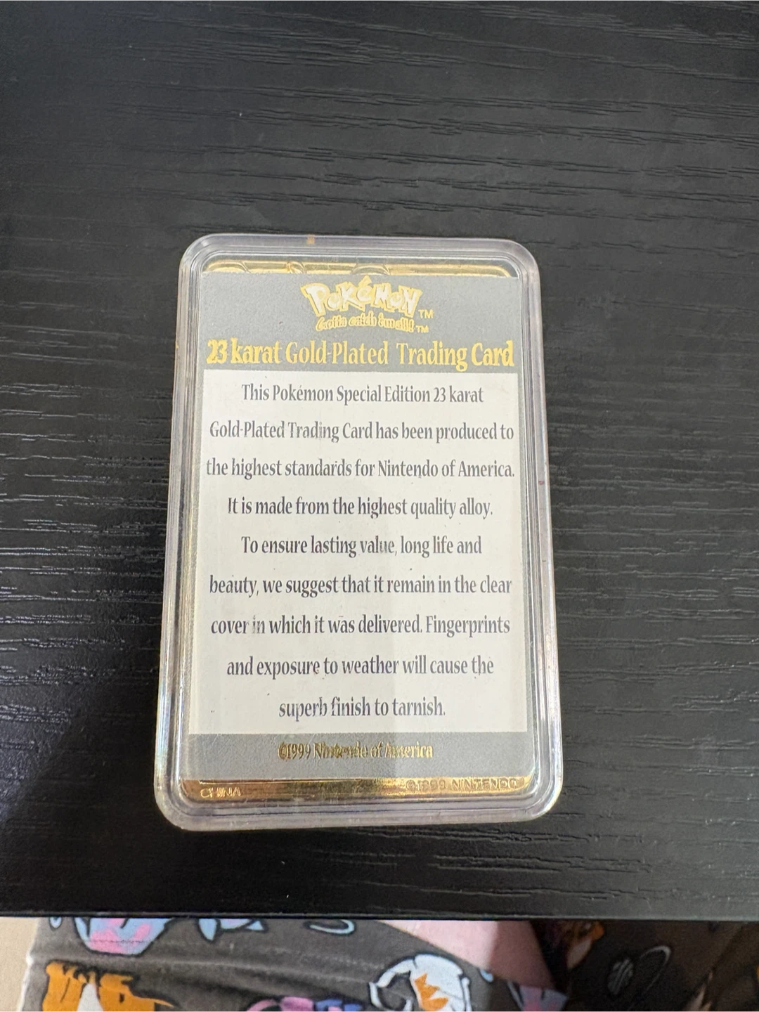 Set of 3 Pokemon 23 Karat Gold-Plated Trading Cards - photo 4