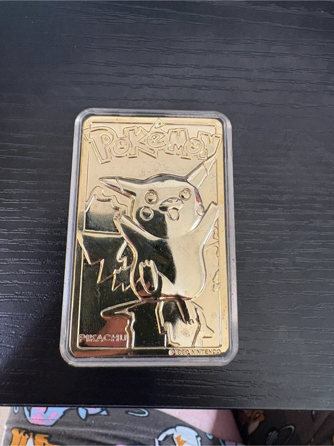 Set of 3 Pokemon 23 Karat Gold-Plated Trading Cards - photo 5