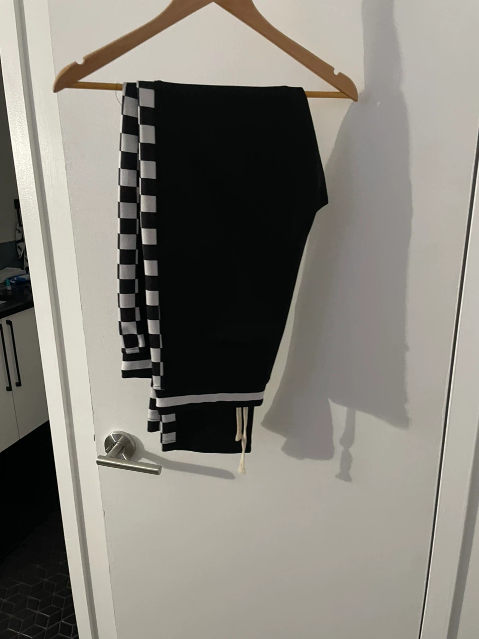 Black Checkered Track Jacket - photo 3