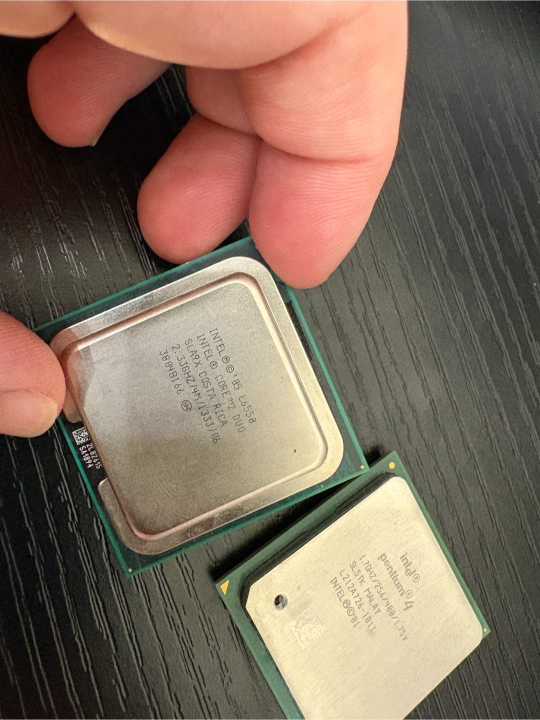 Two Vintage Intel Processors