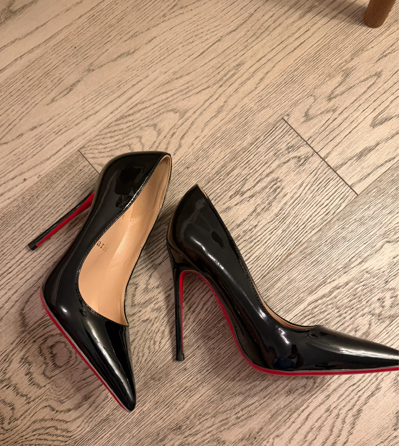 Christian Louboutin Black Patent Heels - photo 3