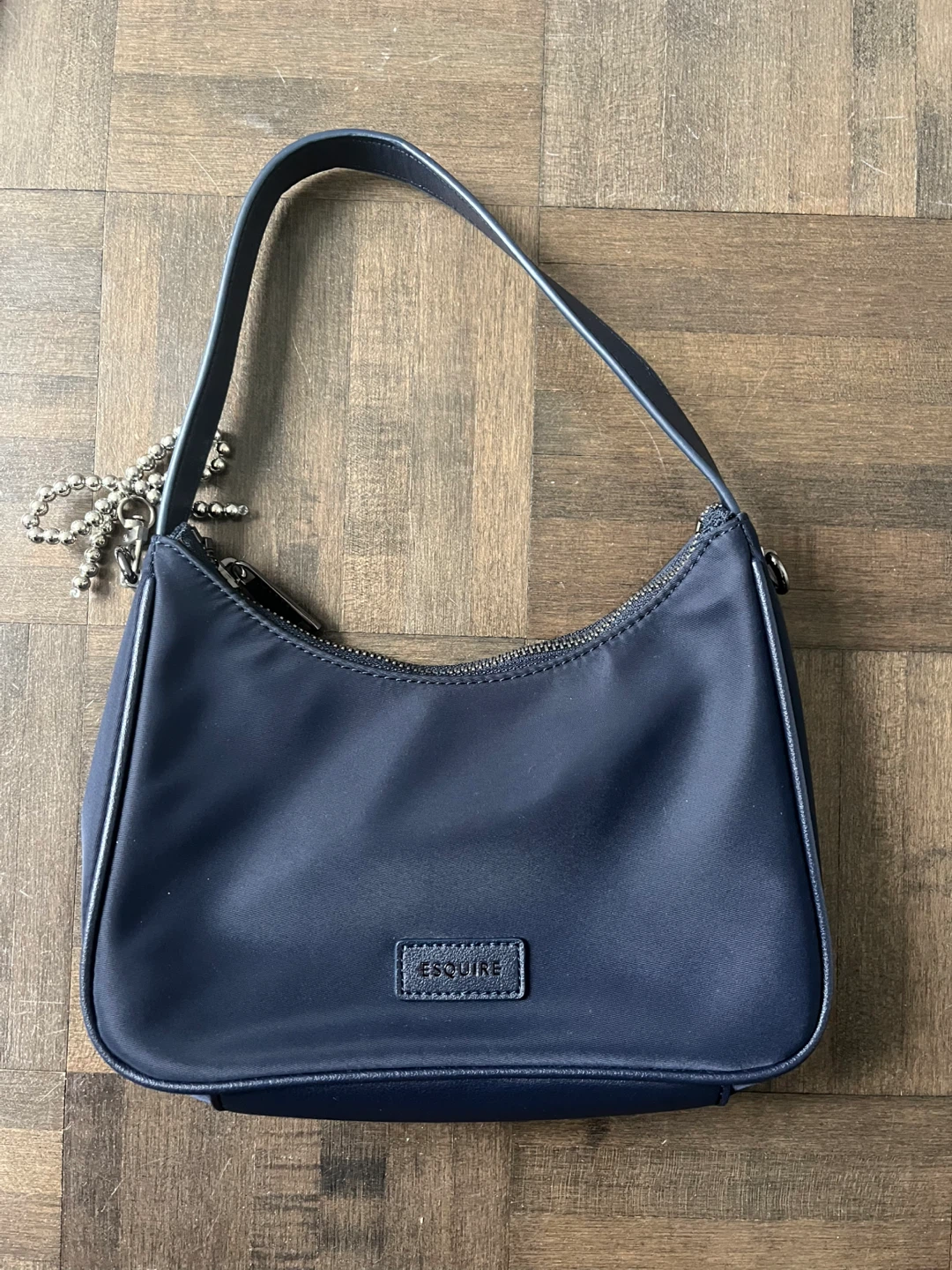 Esquire Navy Blue Nylon Shoulder Bag