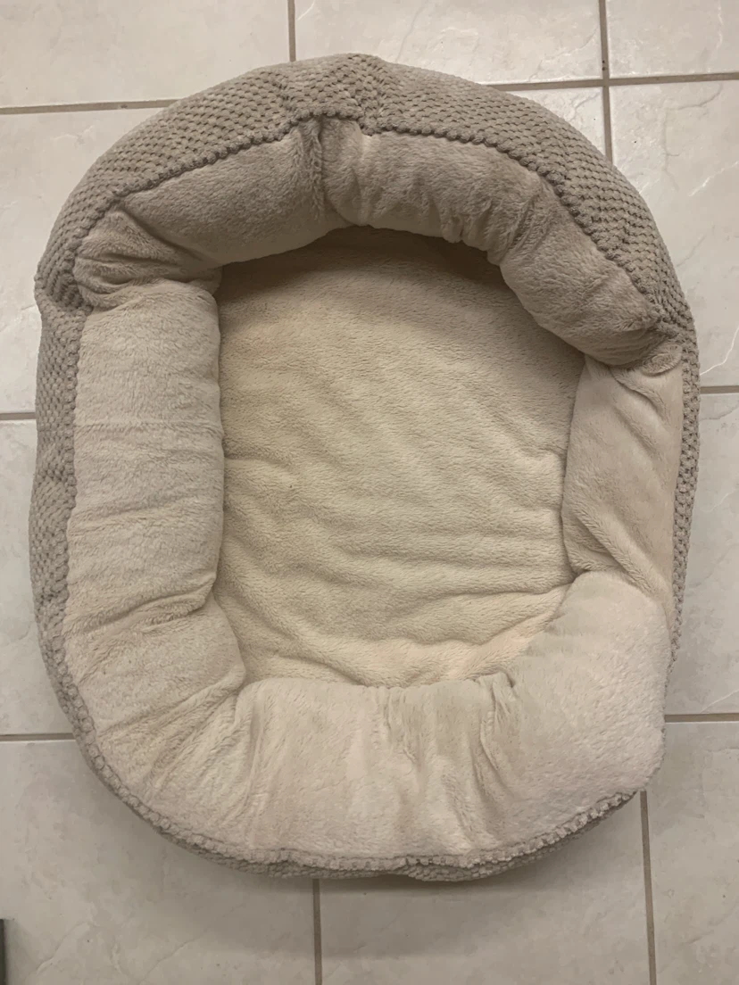 Beige Soft Plush Pet Bed - photo 3