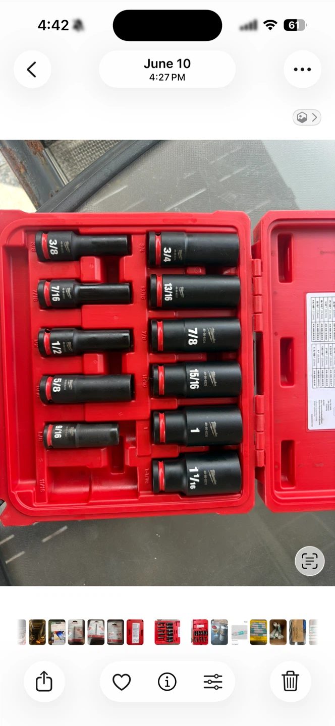 Milwaukee 1/2-inch Drive Deep Impact Socket Set - photo 2