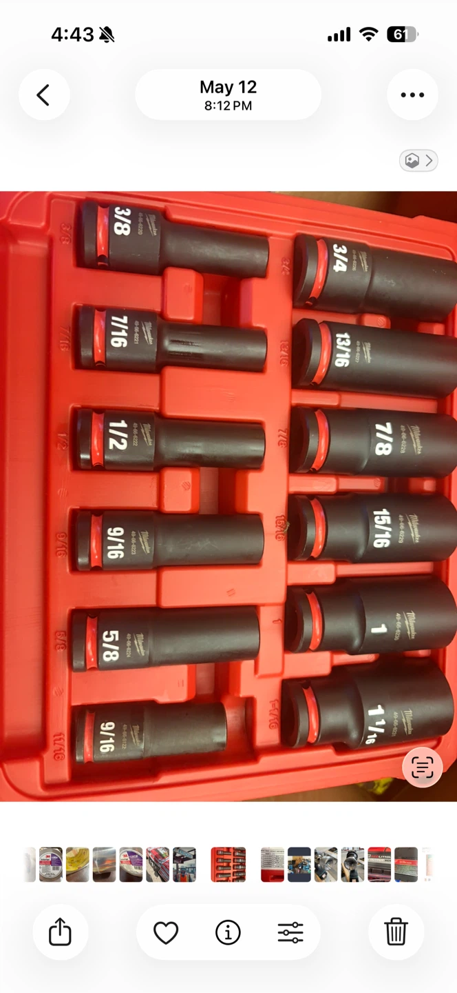 Milwaukee 1/2-inch Drive Deep Impact Socket Set - photo 3