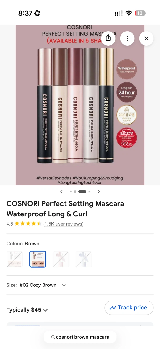 Deal all (4) 25$- COSNORI kbeauty Mascara