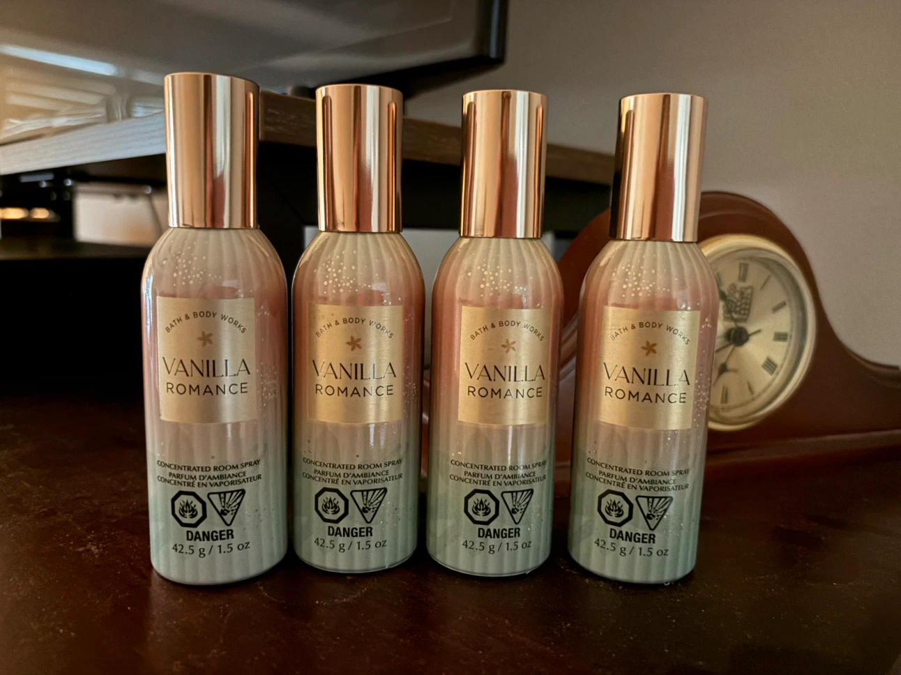 4 Bath & Body Works Vanilla Romance Room Sprays