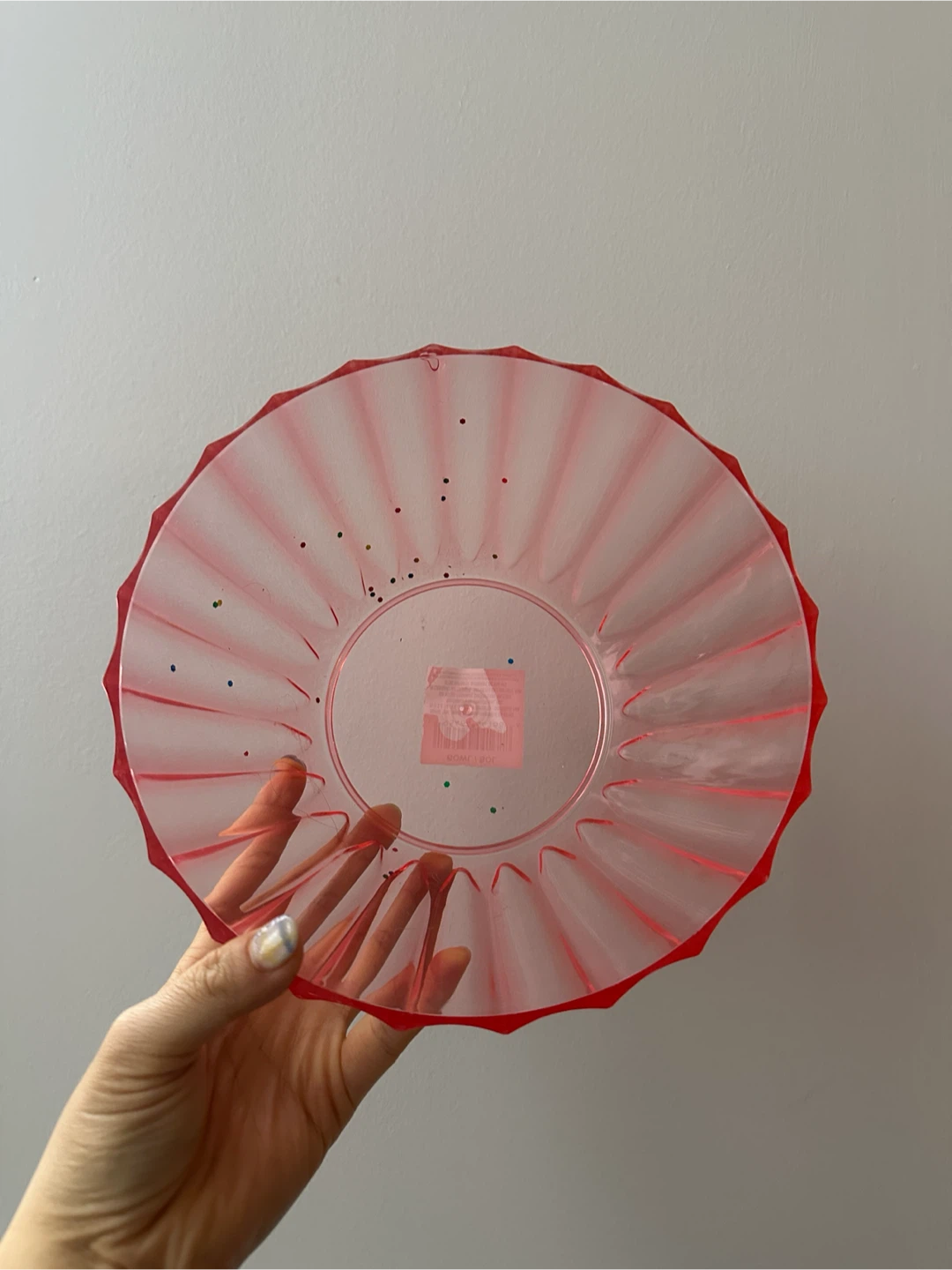 (new) lightweight plastic pink bowl #freecycle - photo 2