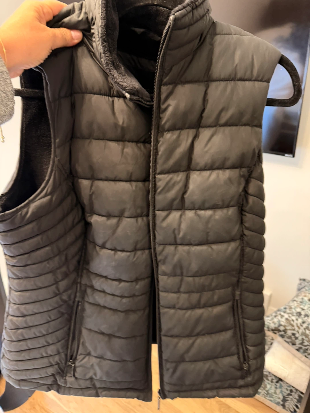 Black Quilted Puffer Vest