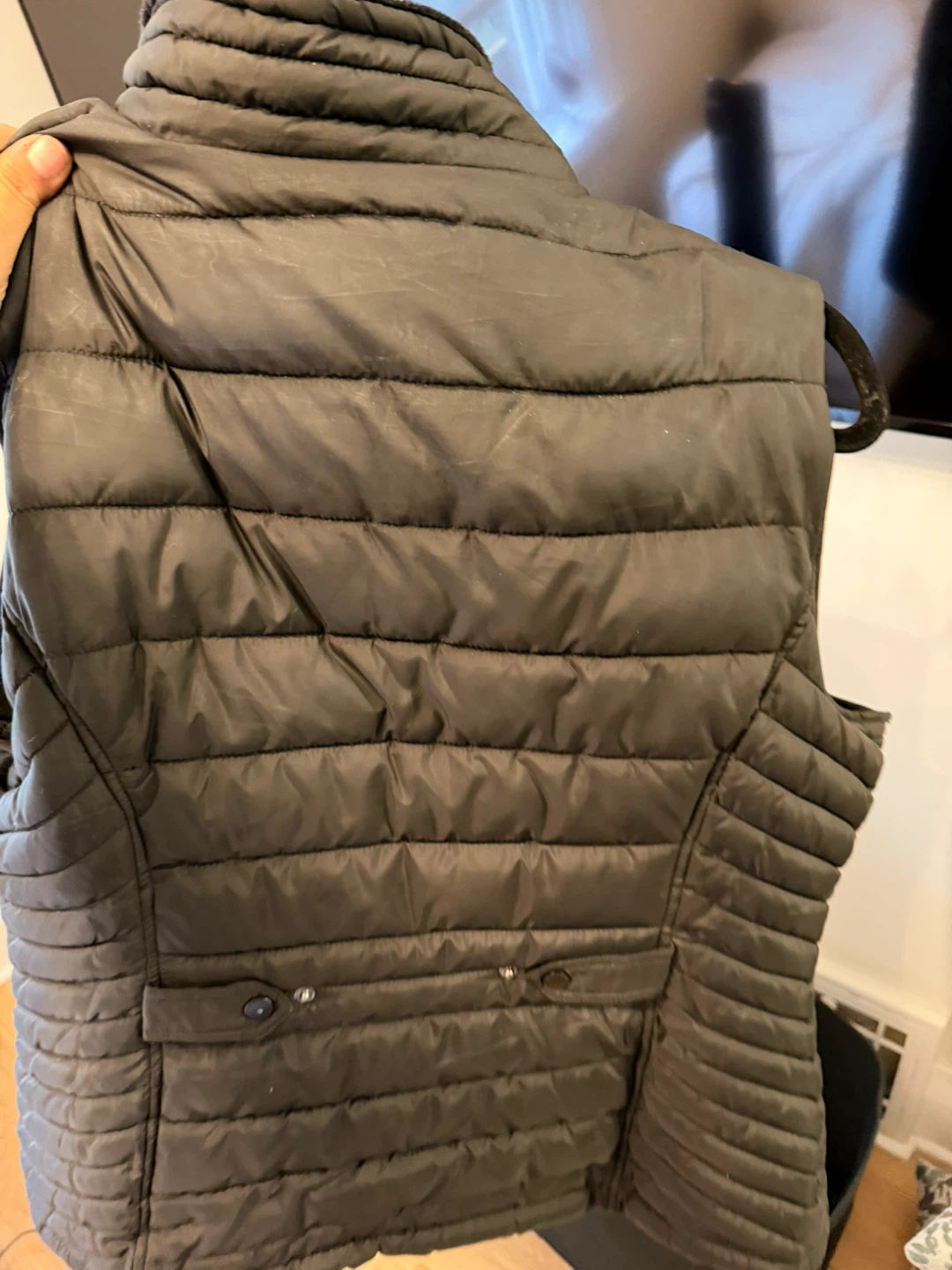 Black Quilted Puffer Vest - photo 2