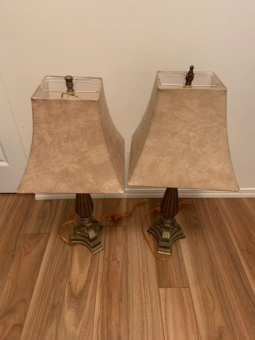 Set of Two Vintage Table Lamps