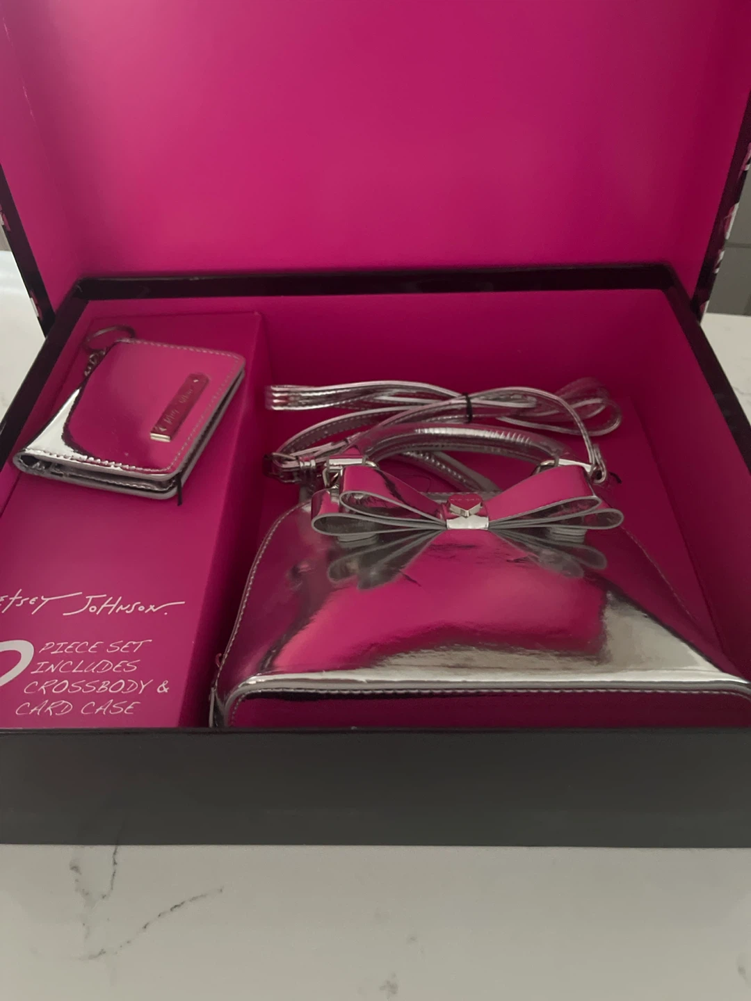 Betsey Johnson 2-Piece Crossbody and Card Case Set - photo 2