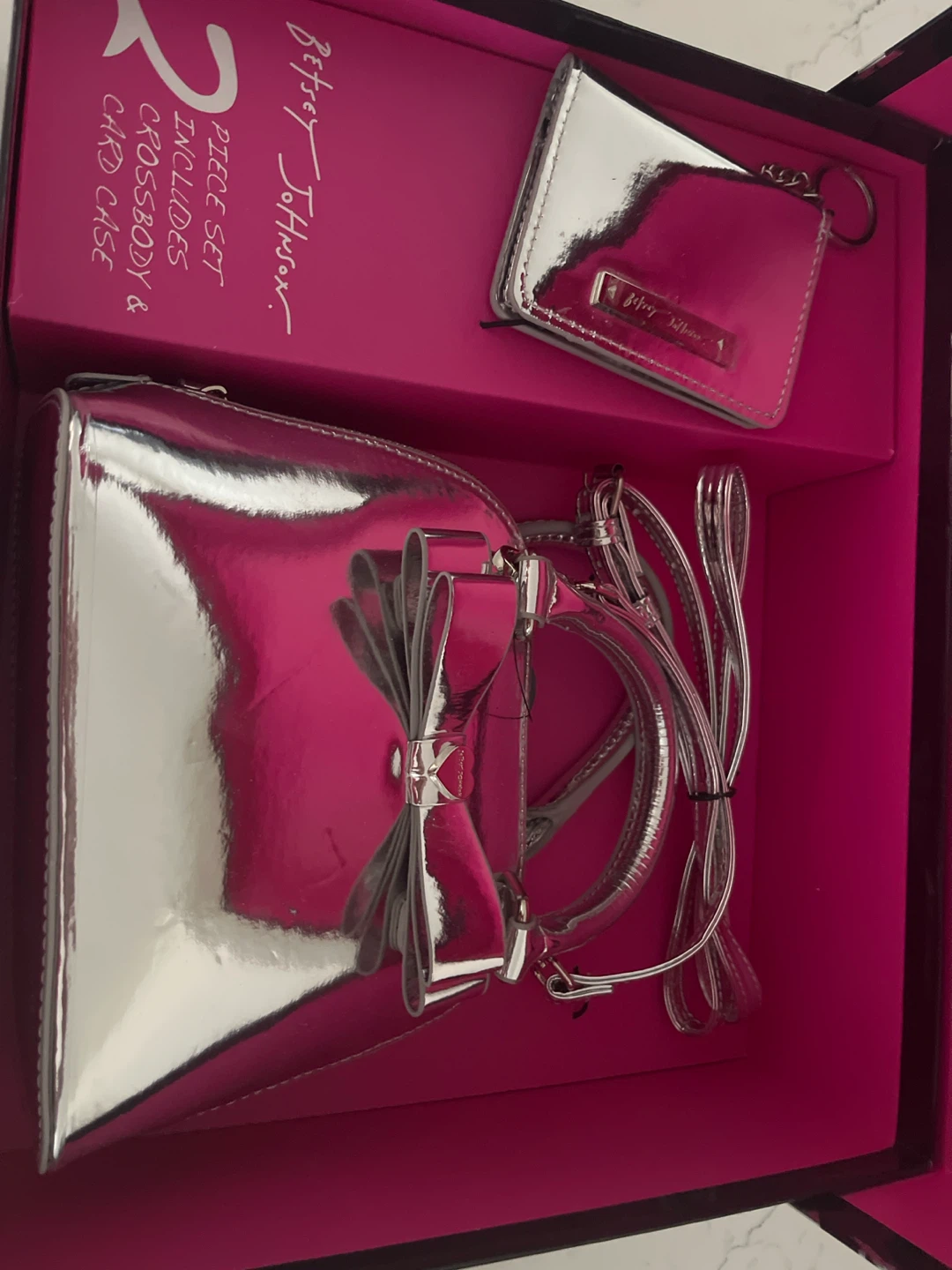 Betsey Johnson 2-Piece Crossbody and Card Case Set - photo 3