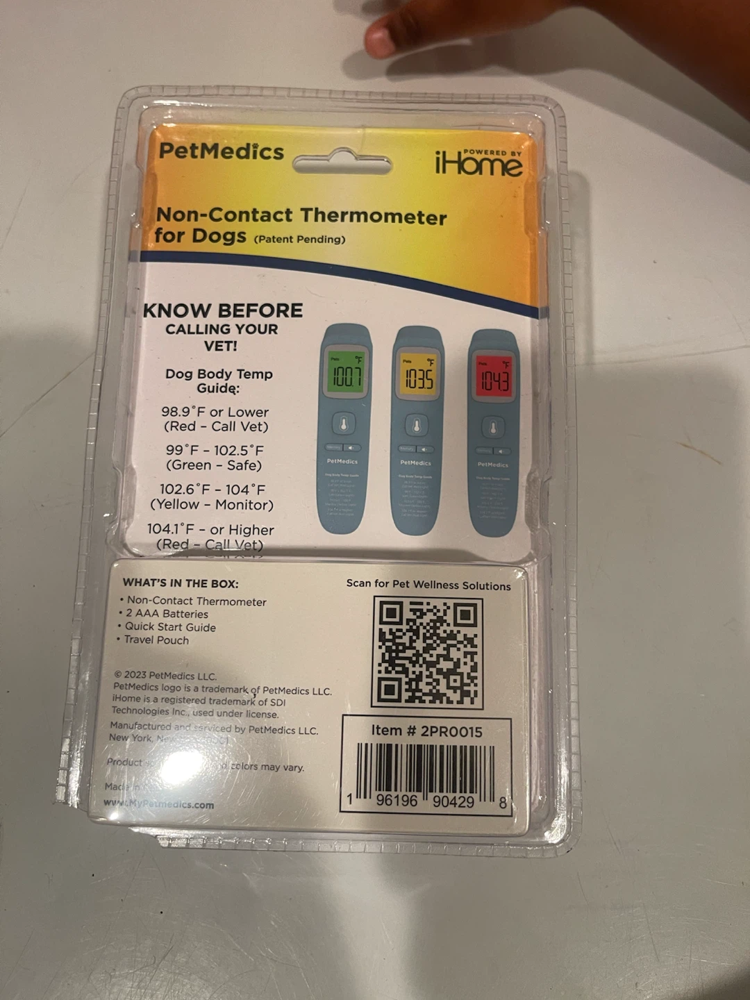 PetMedics Non-Contact Thermometer for Dogs - photo 4