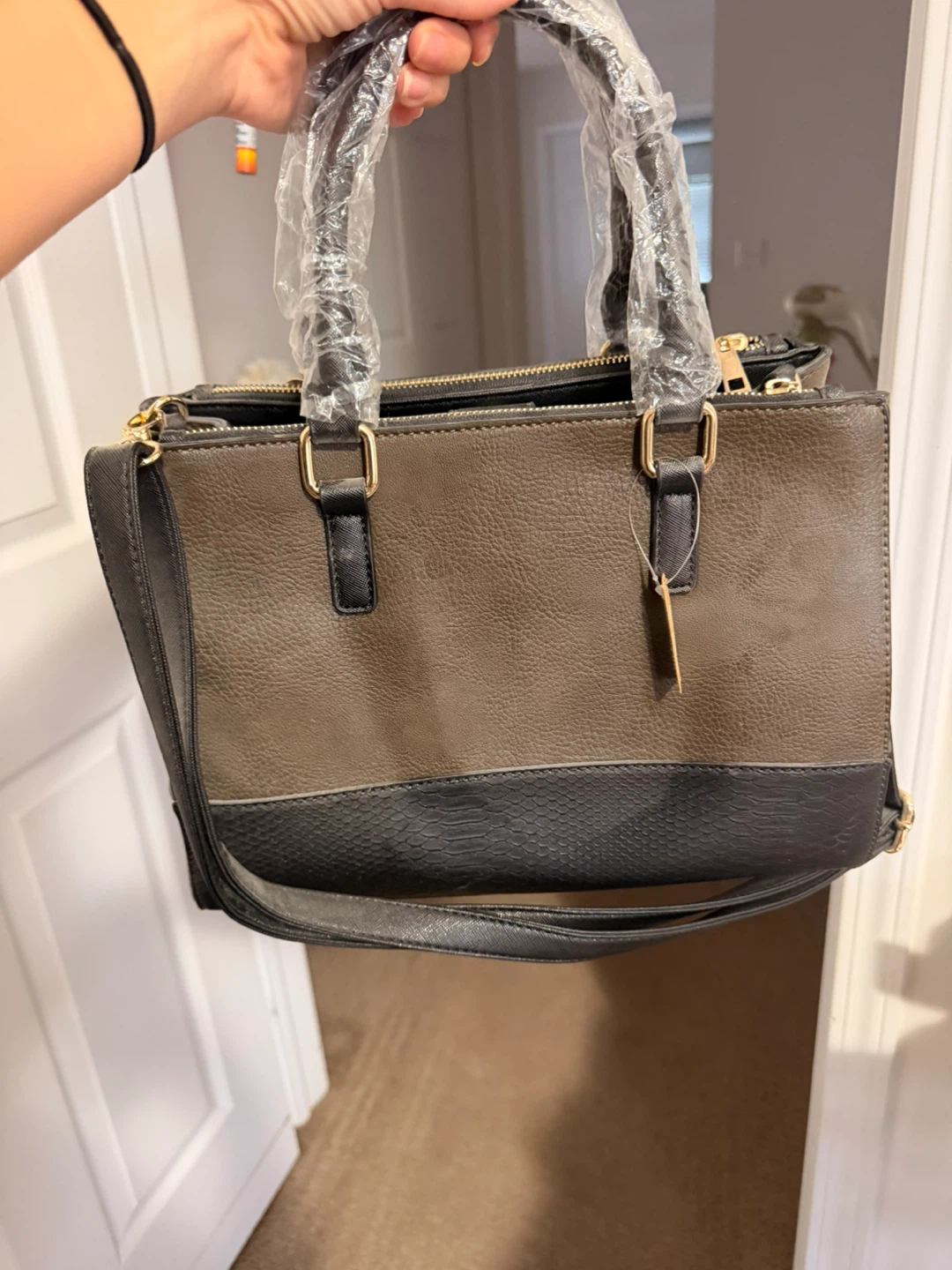 Call It Spring Handbag - Olive and Black - photo 3