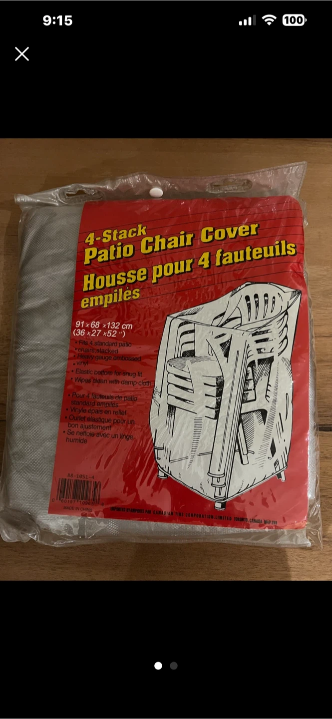 4-Stack Patio Chair Cover