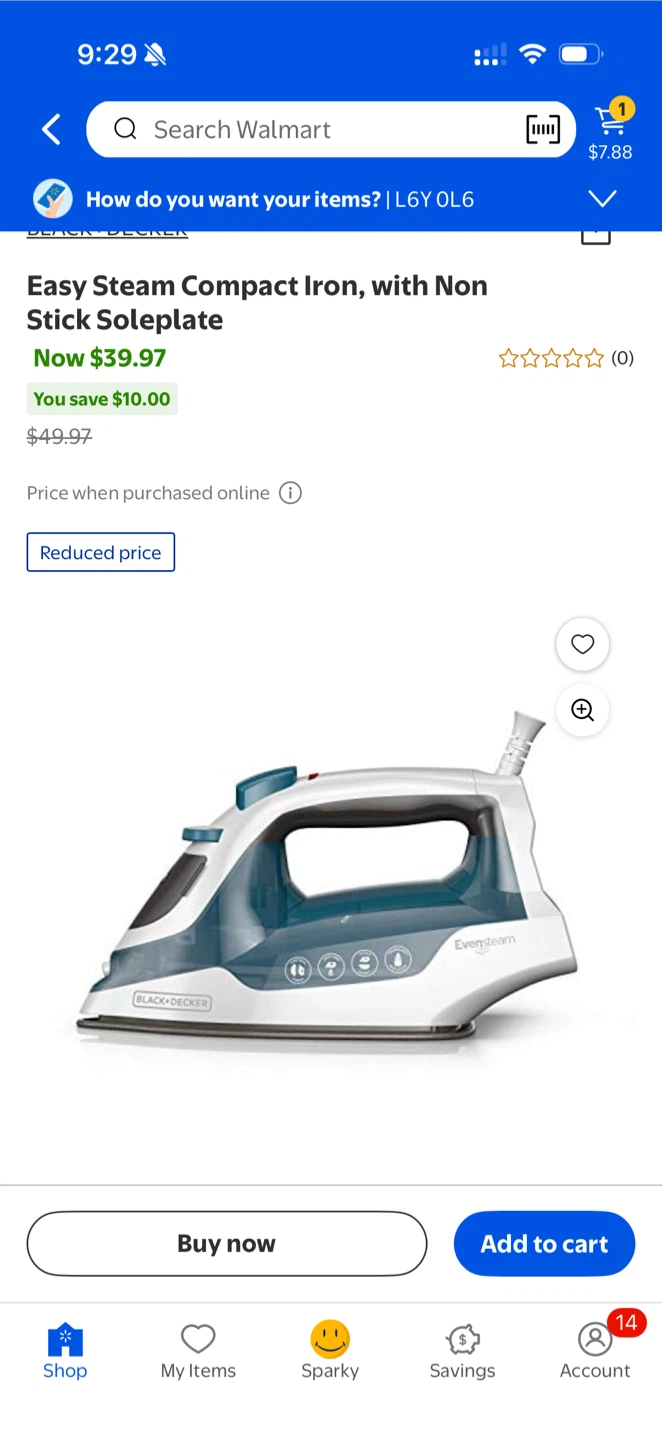 Black+Decker Easy Steam Compact Iron