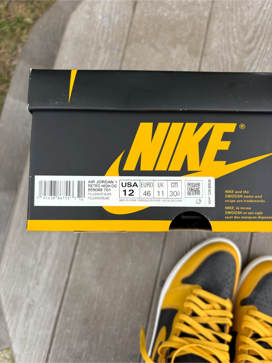 Nike Air Jordan 1  High Pollen - photo 4